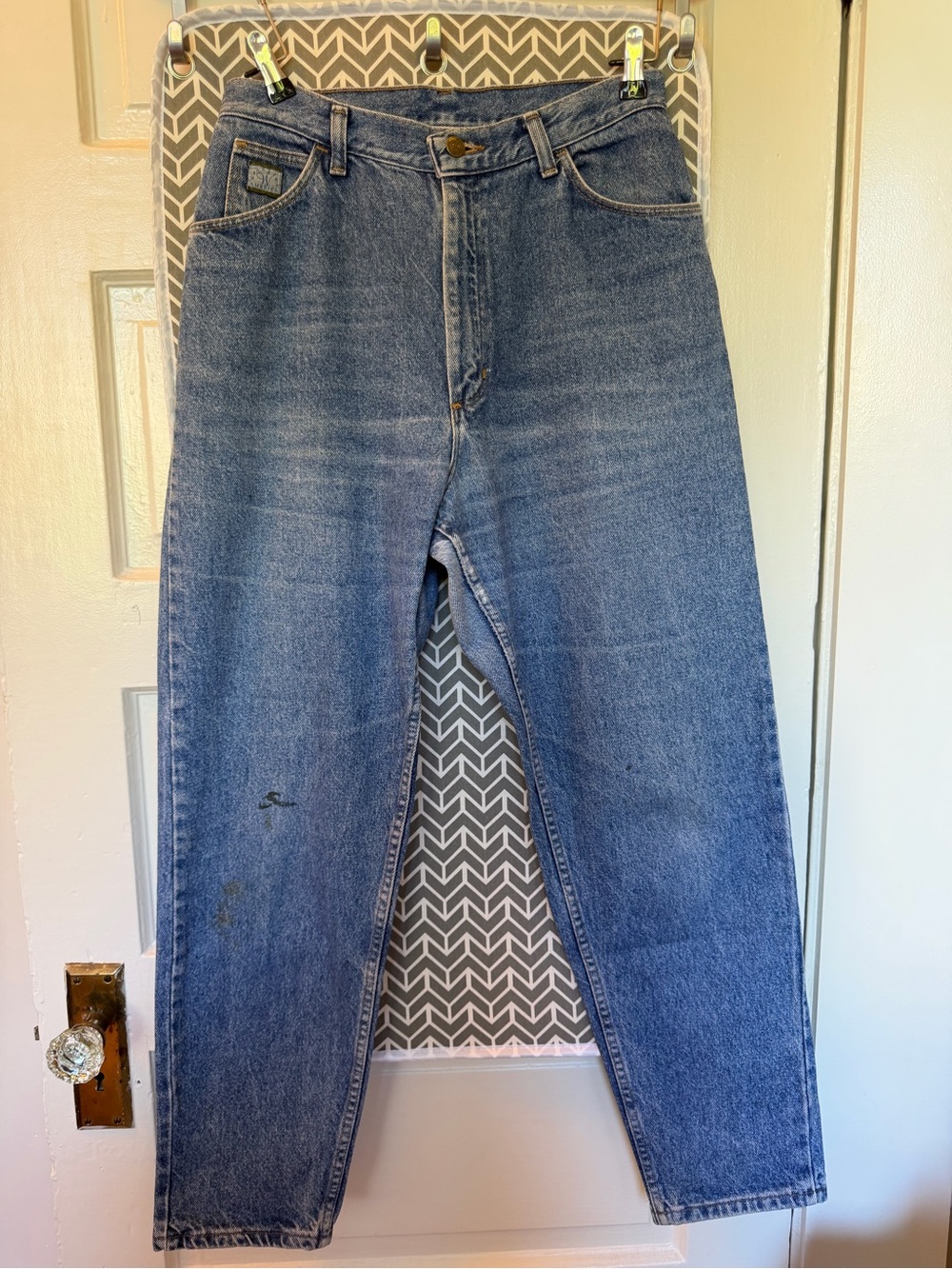 Vintage Wrangler Jeans USA Made High Rise Mom Jeans Tapered Leg Denim